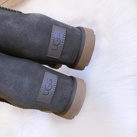 UGG Women’s Slate Classic Femme Mini Wedge Boots - Picture 7 of 8